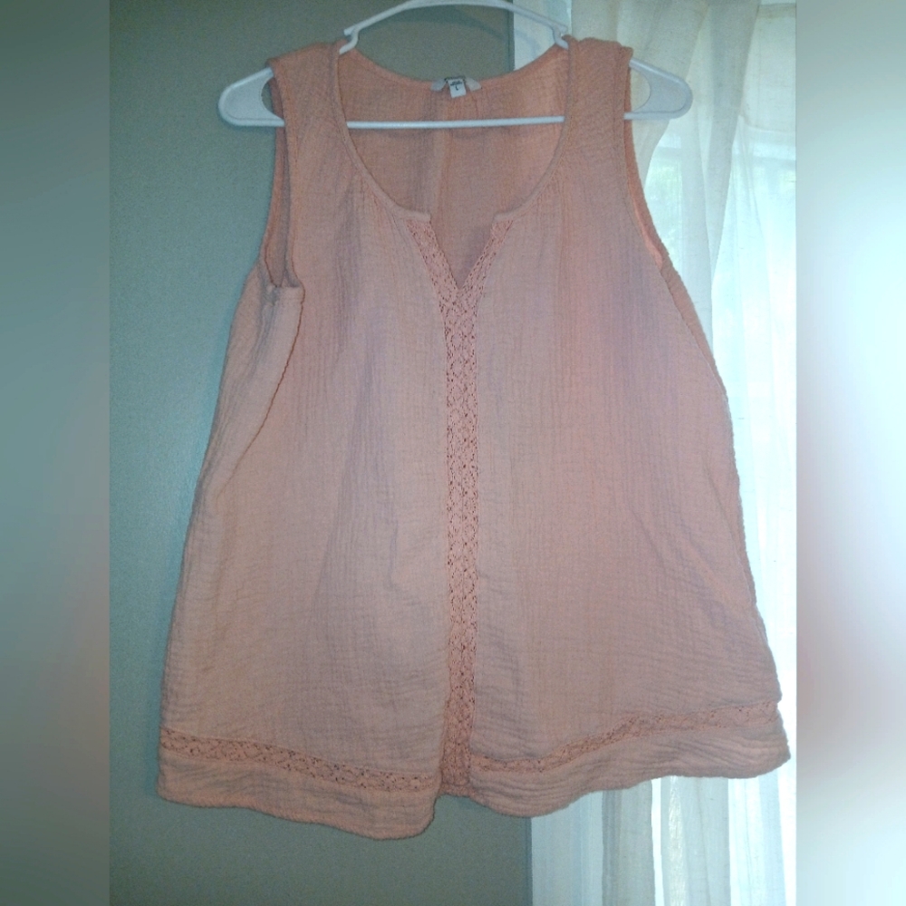 Peach Sleeveless Top